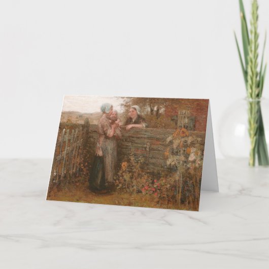 フェンス越しに訪れる隣人 カード (正面)