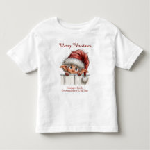 フェンス越しに顔を出すスマイルエルフのリンクコーデファミリーTシャツ