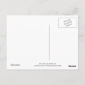 フェンス、フィールドとMeadowsweet ポストカード (裏面)