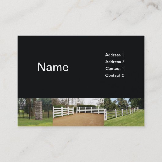 フェンス 名刺 (正面)