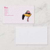 フェンダーのフラミンゴ 名刺 (正面/裏面)