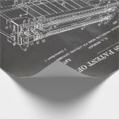 フェンダースチールギター特許 – かわいいギター愛好者の贈り物 ラッピングペーパー (角)