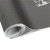 フェンダースチールギター特許 – かわいいギター愛好者の贈り物 ラッピングペーパー (ロールコーナー)