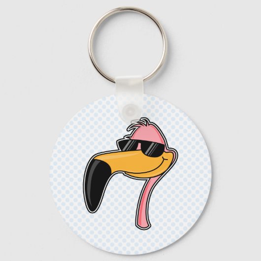 フェンダーフラミンゴ キーホルダー (正面)