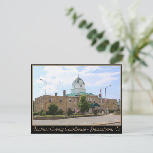 フェントレスカウンティコートハウスジェームズタウン， TN ポストカード (スタンド正面)