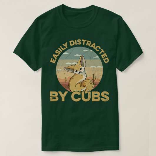 フェンネクフォスの引用文に容易に気を取られる Tシャツ (デザイン正面)
