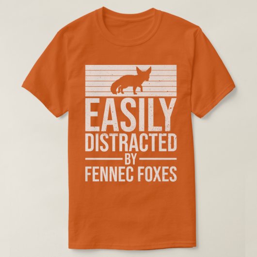 フェンネクフォスの引用文に容易に気を取られる Tシャツ (デザイン正面)