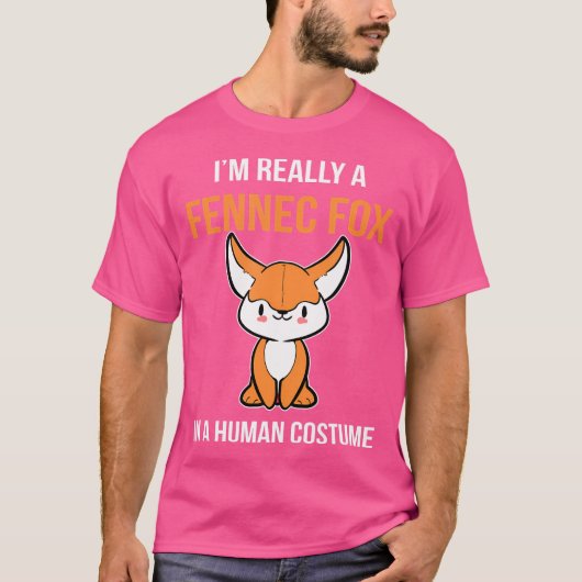 フェンネックキツネキツネ所有者 Tシャツ (正面)
