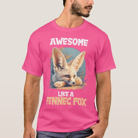 フェンネックキツネフェンネックキツネ Tシャツ (正面)