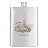 フェンネックキツネフラワーキュート フラスク (正面)