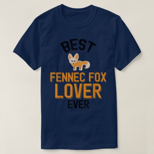 フェンネックキツネ恋人 Tシャツ (デザイン正面)