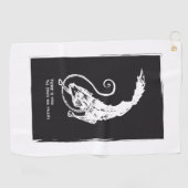 フェンリル・フェリスは自由な犬のバイキング北欧神話である ゴルフタオル (横)