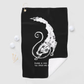 フェンリル・フェリスは自由な犬のバイキング北欧神話である ゴルフタオル (インサイチュ)