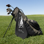 フェンリル・フェリスは自由な犬のバイキング北欧神話である ゴルフタオル (グリーン)