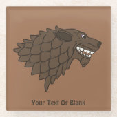 フェンリル/フェンリスウルフ ガラスコースター (正面)