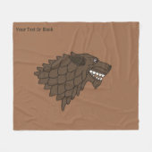 フェンリル/フェンリスウルフ フリースブランケット (正面(横))