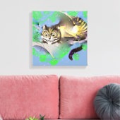 フェージングチェシャーキャット キャンバスプリント (インサイチュ (リビング))