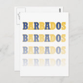 フェージングバルバドス文字 ポストカード (正面/裏面)