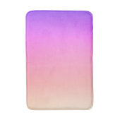 フェージングピーチピンク&パープルカラフルグラデーション バスマット (正面縦)