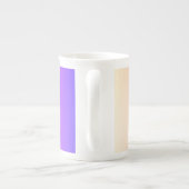 フェージングピーチピンク&パープルカラフルグラデーション ボーンチャイナマグカップ (裏面)