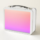 フェージングピーチピンク&パープルカラフルグラデーション メタルランチボックス (裏面)