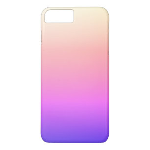 フェージングピーチピンク&パープルカラフルグラデーション iPhone 8 PLUS/7 PLUSケース