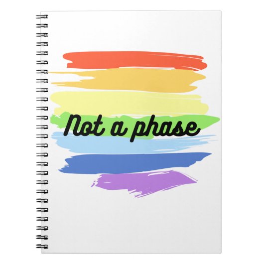 フェーズではない – ゲイプライド ノートブック (正面)