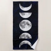 フェーズオブザムーン銀河系 ビーチタオル (正面)