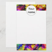 フェーディングシェイプカラフル抽象デザイン 便箋 (正面/裏面)