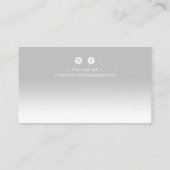 フェーディング文字ミニマリストモダンブはっきりしたラック 名刺 (裏面)