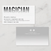 フェーディング文字ミニマリストモダンブはっきりしたラック 名刺 (正面/裏面)