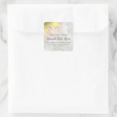 フェーディング金ゴールドおよびOpalエッセンシャル油ブレンドラベル スクエアシール (バッグ)