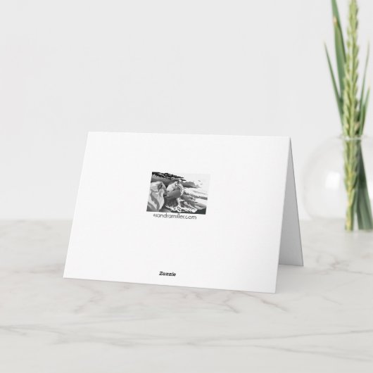 フェードされた遺伝子人生のアートカードの木を選ぶ サンキューカード (裏面)