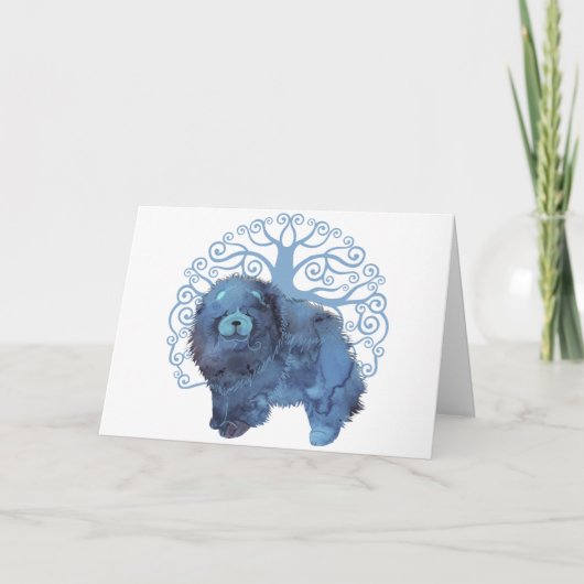 フェードされた遺伝子人生のアートカードの木を選ぶ サンキューカード (正面)