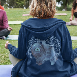 フェードされた遺伝子人生の木の背/前のジップ パーカ