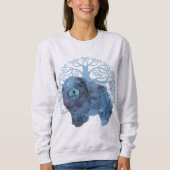 フェードされた遺伝子人生の木を前後に スウェットシャツ (正面)