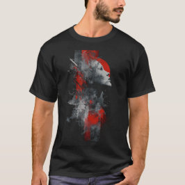 フェードアーティストグラフィックプリント Tシャツ