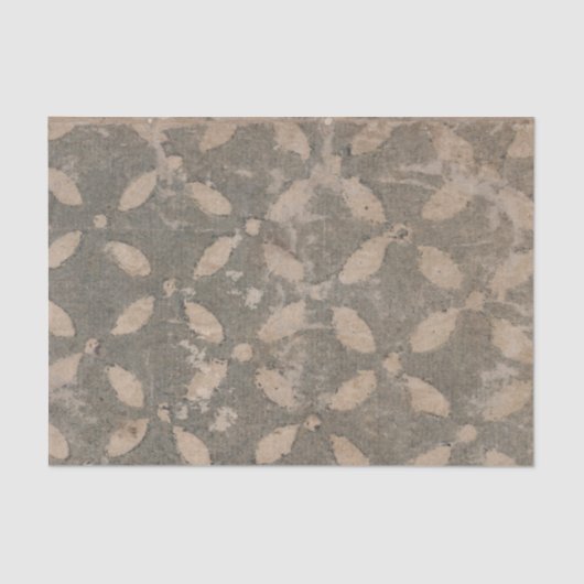 フェードグリーンフローラデクページ紙 薄葉紙 (正面)