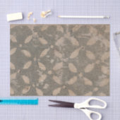 フェードグリーンフローラデクページ紙 薄葉紙 (クラフト)