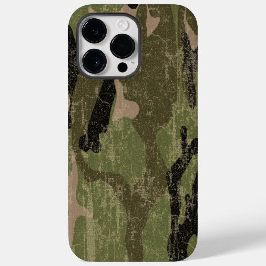 フェードグリーン迷彩柄 Case-Mate iPhoneケース (裏面)