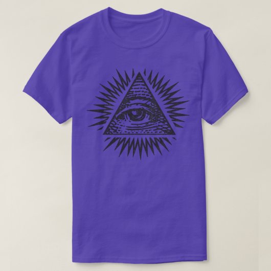 フェードスタイルイルミナティアイ Tシャツ (デザイン正面)