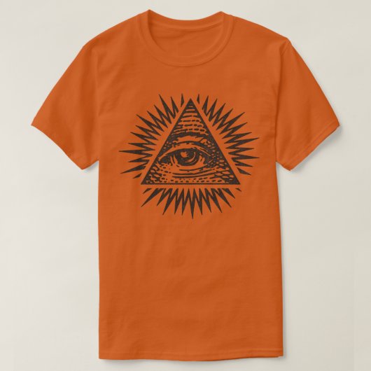 フェードスタイルイルミナティアイ Tシャツ (デザイン正面)