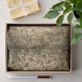 フェードダマスクデザインティッシュペーパー 薄葉紙 (ギフト)