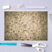 フェードダマスクデザインティッシュペーパー 薄葉紙 (クラフト)