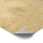 フェードパーチメントの世界地図 ポスター (角)