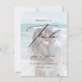 フェードフォトレセルサラフェハスペインのビーチ結婚式 セーブザデート (正面)