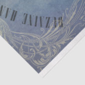 フェードブルーレディースコルセットデコページ紙 薄葉紙 (詳細)