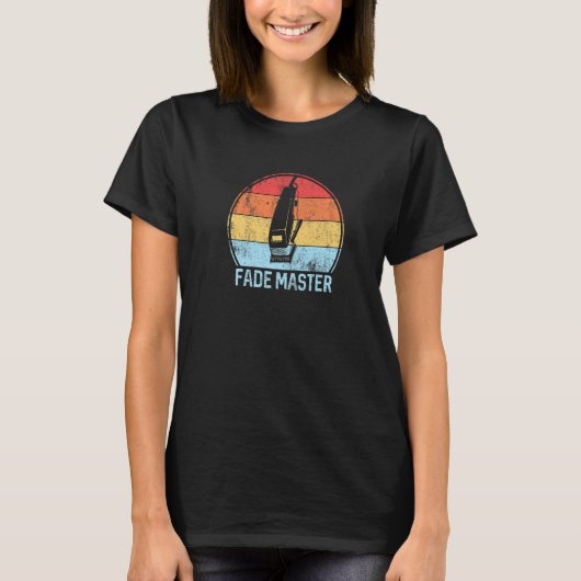 フェードマスター理容師美容師ヴィンテージ理容師 Tシャツ (正面)