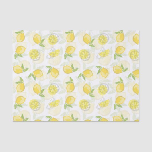 フェードレモンズヴィンテージデコページティッシュペーパー 薄葉紙 (正面)