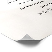 フェード付き写真6テー結婚ブルの座席図の記号 ポスター (角)